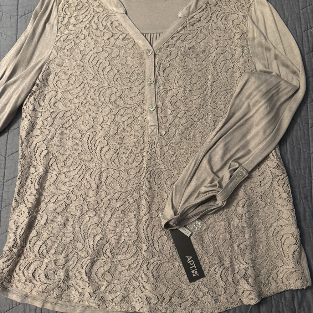 Kohl's Women's Lace Top - Light Purple